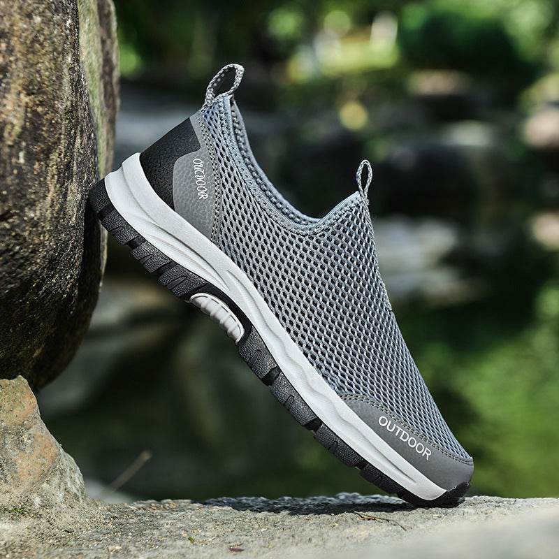 Breathable Hollow Fashion Slip-on Lazy Shoes - Mubimart