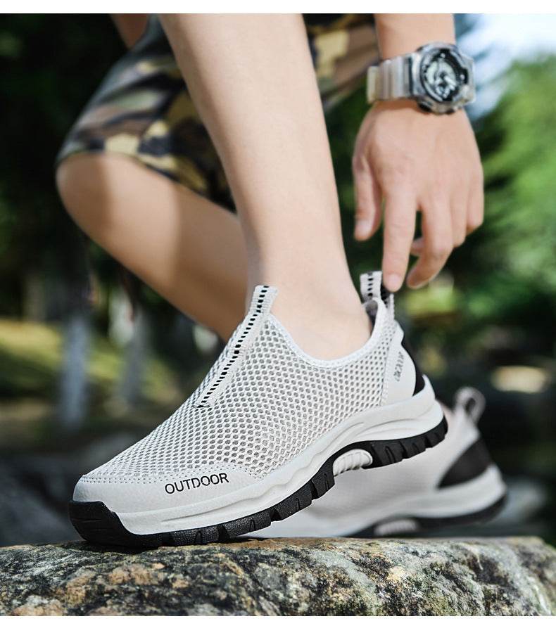 Breathable Hollow Fashion Slip-on Lazy Shoes - Mubimart