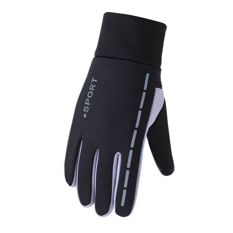 Non-slip Reflective Sports Gloves Winter Men - Mubimart
