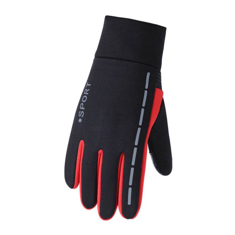 Non-slip Reflective Sports Gloves Winter Men - Mubimart