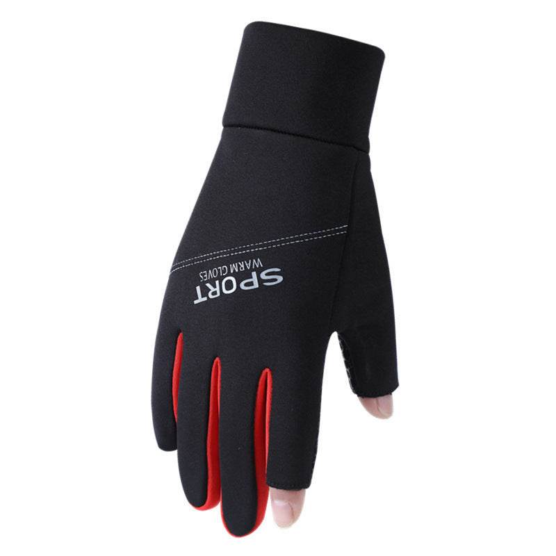 Non-slip Reflective Sports Gloves Winter Men - Mubimart