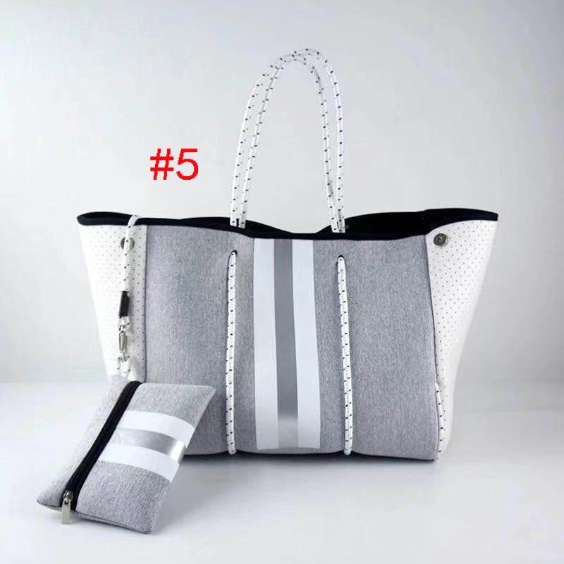Fashionx Spain Women Luxury Shoulder Bag Large Neoprene Light Bolsas Female Travel Beach Holiday Handbags - Mubimart