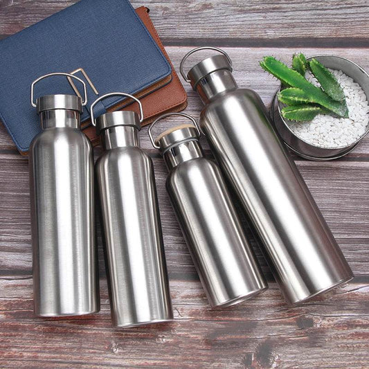 Double-Layer Stainless Steel Sports Bottle - Mubimart