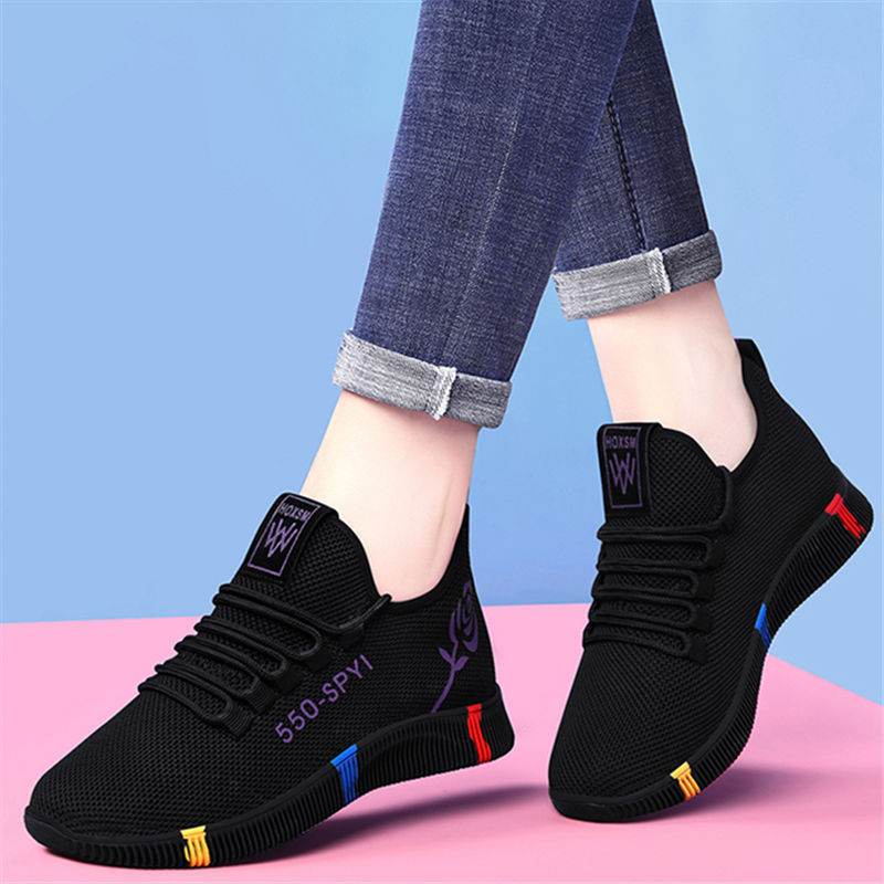 Old Beijing cloth shoes soft-soled women s walking shoes - Mubimart