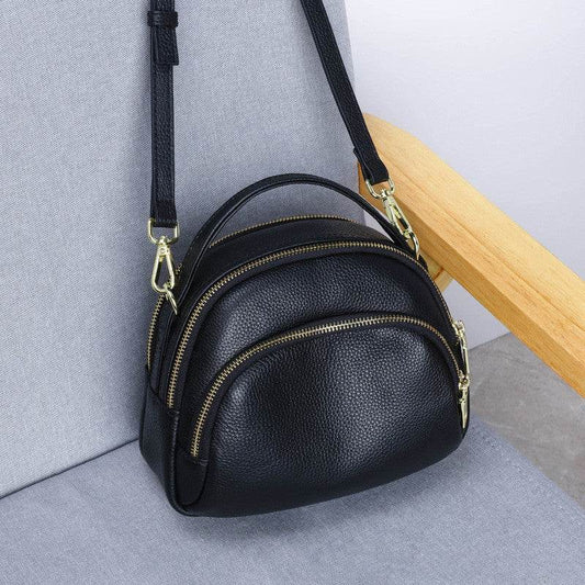 Women S Single Shoulder Bag Leather Diagonal Bag - Mubimart
