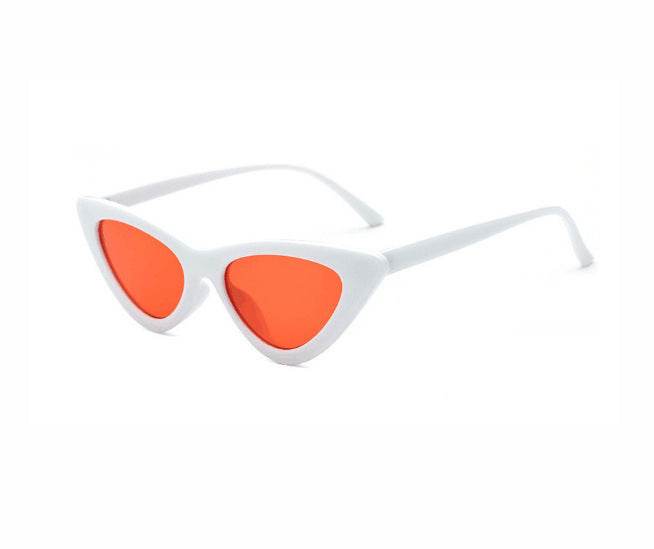 Retro Triangle Cat Eye Net Red Sunglasses - Mubimart