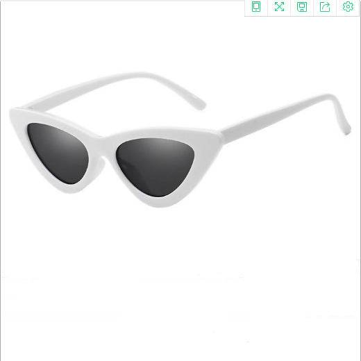 Retro Triangle Cat Eye Net Red Sunglasses - Mubimart