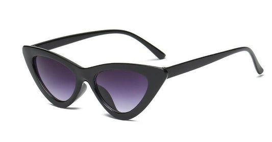 Retro Triangle Cat Eye Net Red Sunglasses - Mubimart