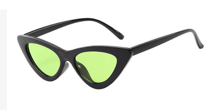 Retro Triangle Cat Eye Net Red Sunglasses - Mubimart