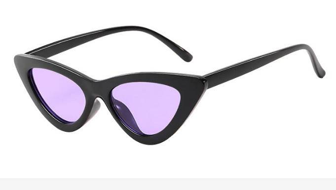 Retro Triangle Cat Eye Net Red Sunglasses - Mubimart