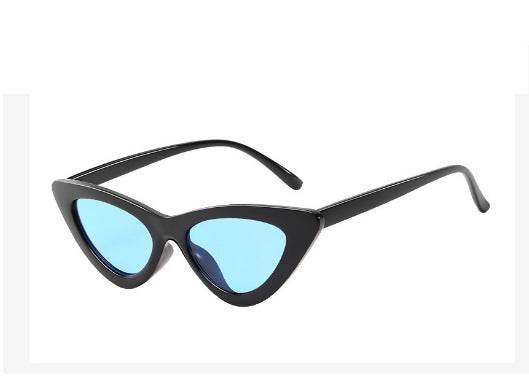 Retro Triangle Cat Eye Net Red Sunglasses - Mubimart