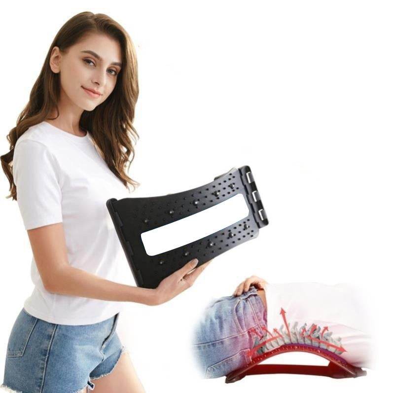 Back Traction With Spine Lumbar Sleep Lumbar Support Scoliosis Massager Corrector - Mubimart