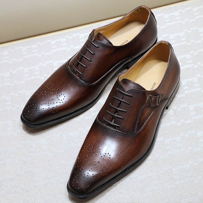 Business Oxford Shoes Formal Dress High-End Casual Shoes Men's Shoes - Mubimart