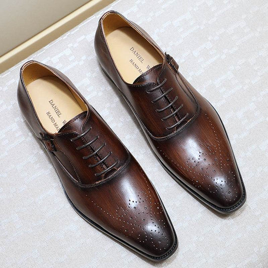 Business Oxford Shoes Formal Dress High-End Casual Shoes Men's Shoes - Mubimart