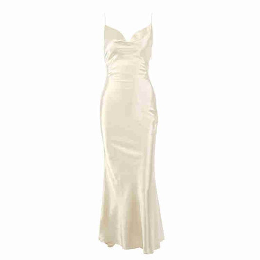 Chiffon Maxi Women Dresses Sleeveless Robe Plus Size Summer - Mubimart