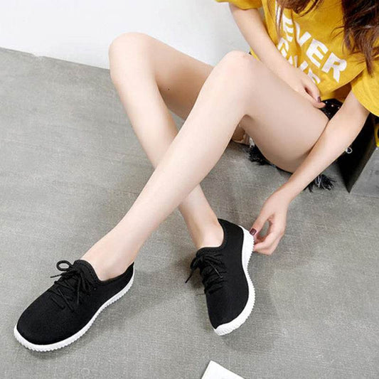 Square Toe Thin Boots Elastic Boots Mid-Heel Martin Boots Women - Mubimart