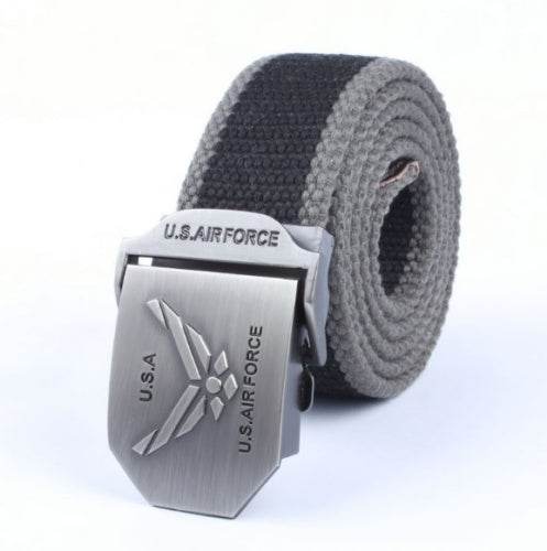 Men'S Thick Woven Casual Pants Belt - Mubimart