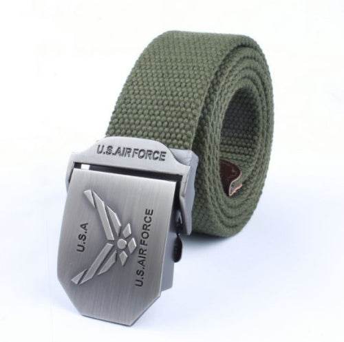 Men'S Thick Woven Casual Pants Belt - Mubimart