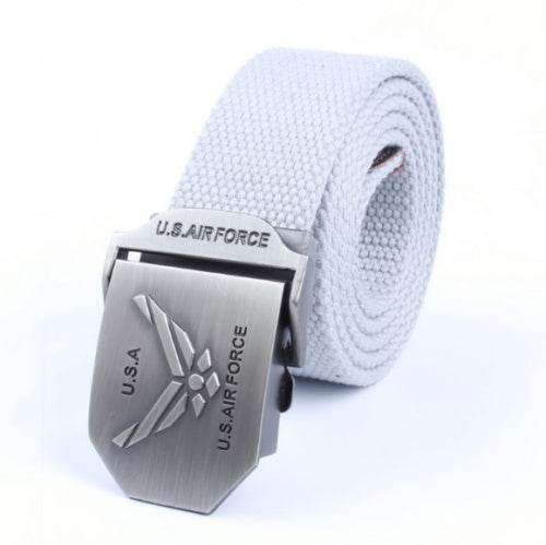 Men'S Thick Woven Casual Pants Belt - Mubimart