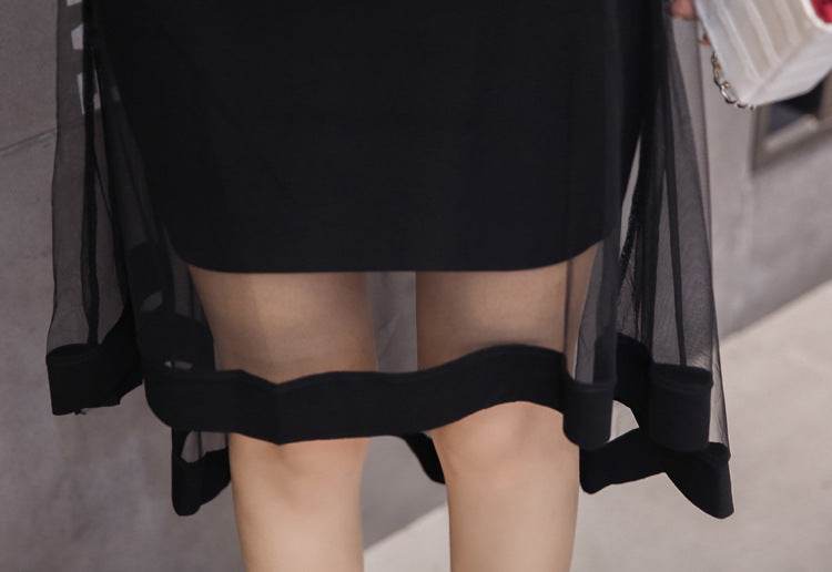 Irregular Skirt Dovetail Skirt Mid-length Package Hip Skirt - Mubimart