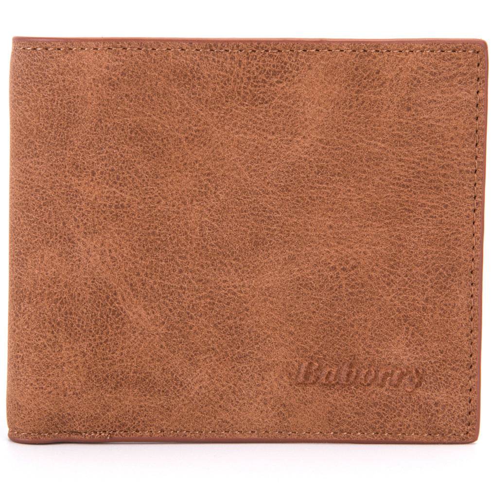 Fashion Rfid Mens Wallet Mens Wallet with Coin Bag Zipper Small Mini Wallet Purses - Mubimart
