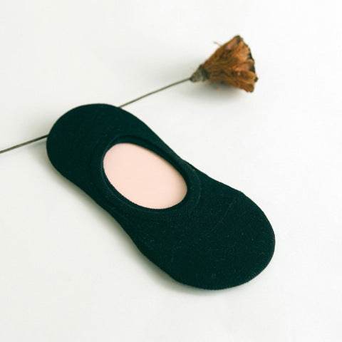 Women's Solid Color Socks Low Cut Shallow Mouth Leisure Boat Socks - Mubimart