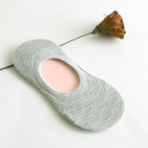Women's Solid Color Socks Low Cut Shallow Mouth Leisure Boat Socks - Mubimart