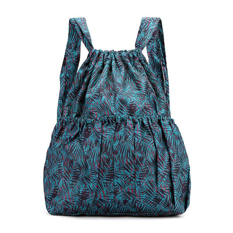 Drawstring Bag Printed Backpack Women - Mubimart