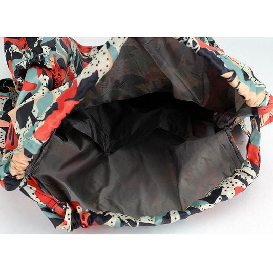 Drawstring Bag Printed Backpack Women - Mubimart