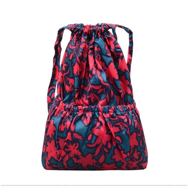 Drawstring Bag Printed Backpack Women - Mubimart
