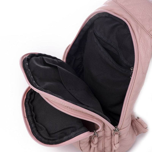 New Embroidery Orchid Women Backpack Casual - Mubimart