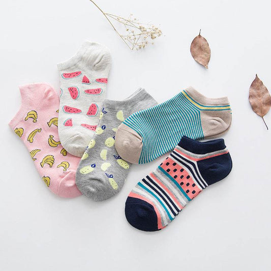 Spring And Summer Women'S Socks, Women'S Solid Color Socks, Low-Cut Shallow Mouth Leisure Boat Socks, Silicone Non-Slip Invisible Socks Wholesale - Mubimart