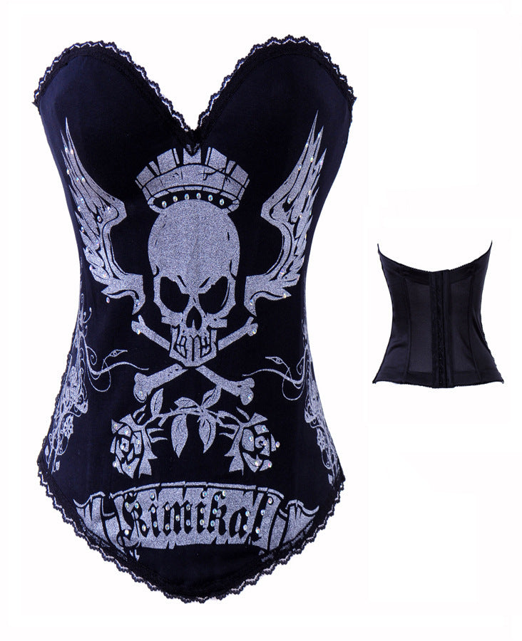 Golden Skull Corset, Palace High-End Corset - Mubimart -  