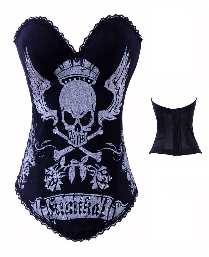 Golden Skull Corset, Palace High-End Corset - Mubimart