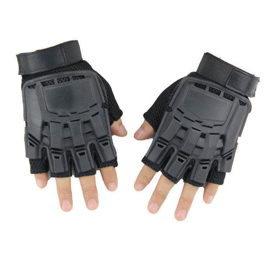 Tactical Gloves Men's Combat Paintball Training Climbing Half Finger Gloves Men Outdoor - Mubimart
