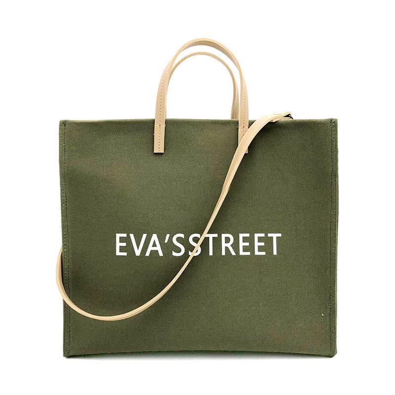 Korean Style Canvas Large Capacity Handbag Shoulder Tote Bag Women Bag - Mubimart