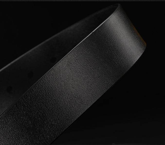 Leather Belt Men'S Cowhide Belt Men'S Suit Trouser Belt Business Pin Buckle Cowhide Belt Custom Men'S Trouser Belt - Mubimart