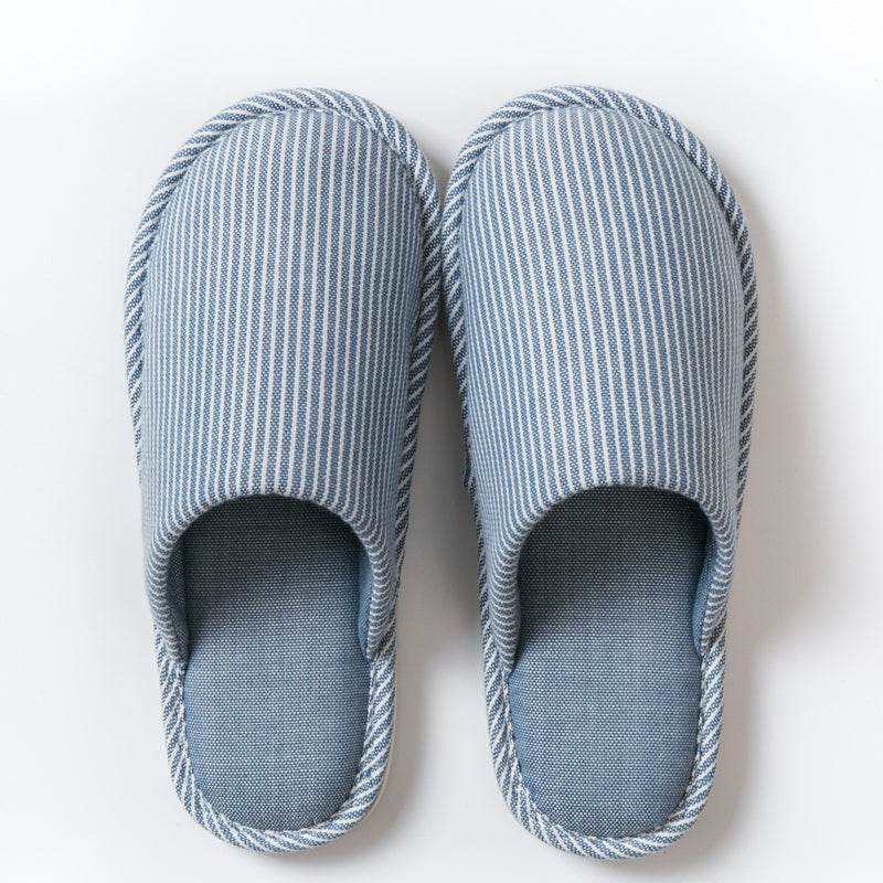 Flax Slipper Female Spring And Autumn Indoor Couple Home With Lovely Antiskid Cotton Hemp Home Pair Of Slippers Summer Man Four Seasons - Mubimart