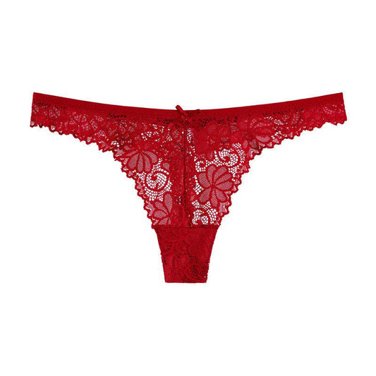 Hollow Transparent Temptation Ladies Thong - Mubimart