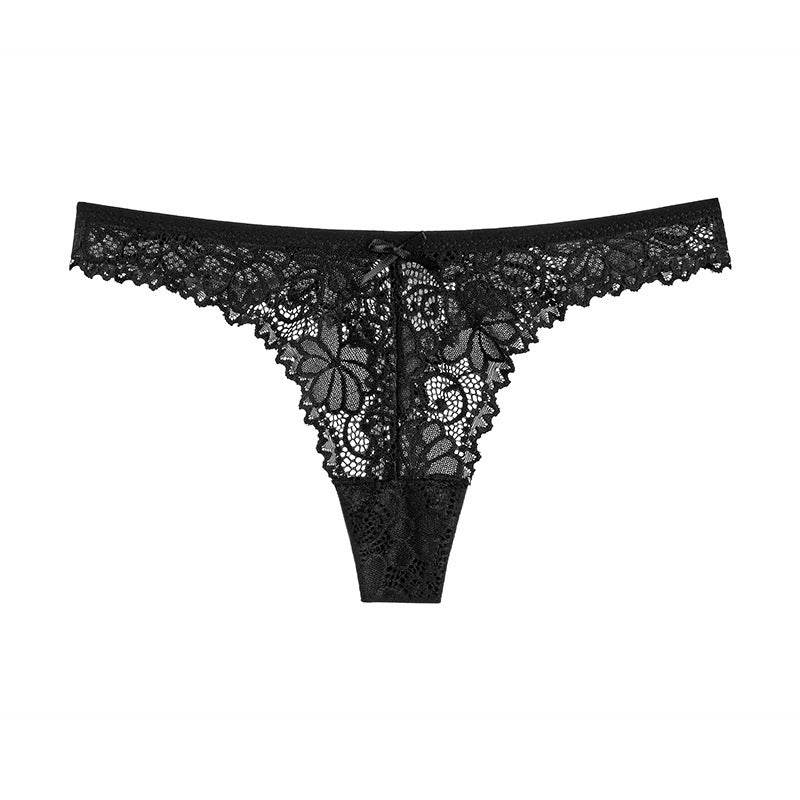 Hollow Transparent Temptation Ladies Thong - Mubimart