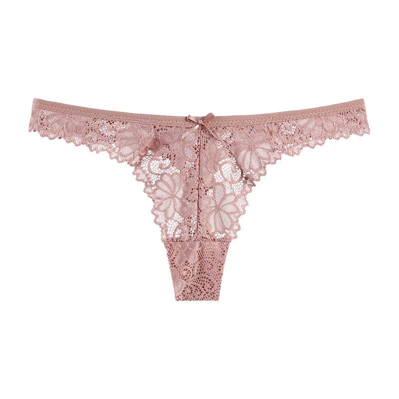 Hollow Transparent Temptation Ladies Thong - Mubimart