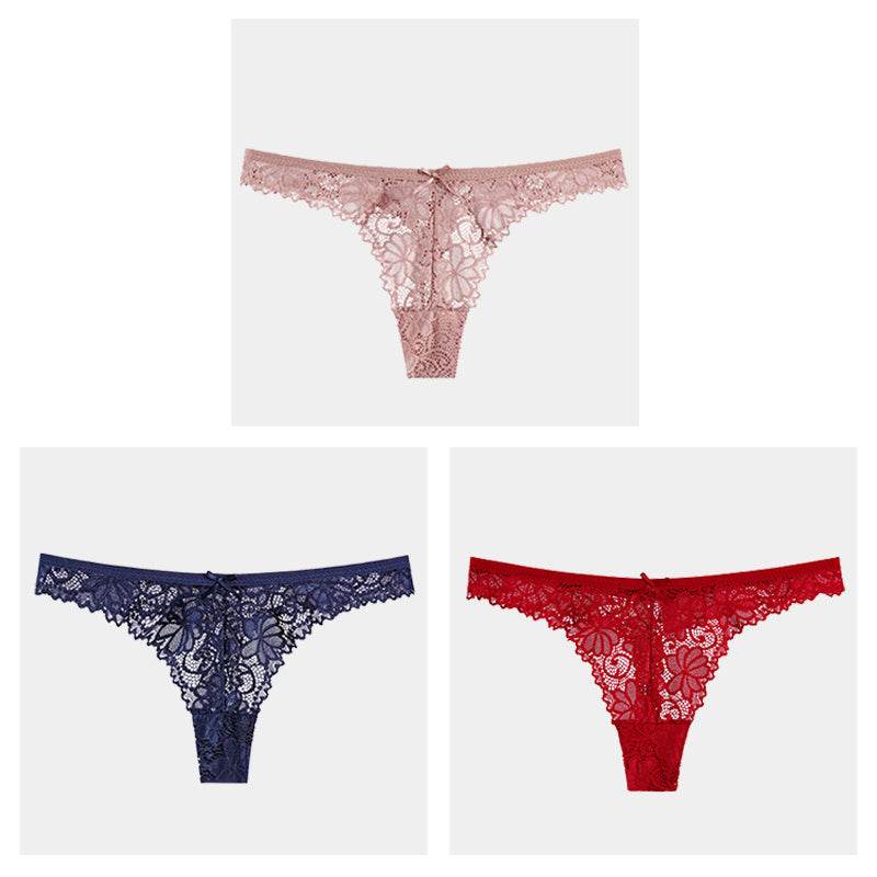 Hollow Transparent Temptation Ladies Thong - Mubimart
