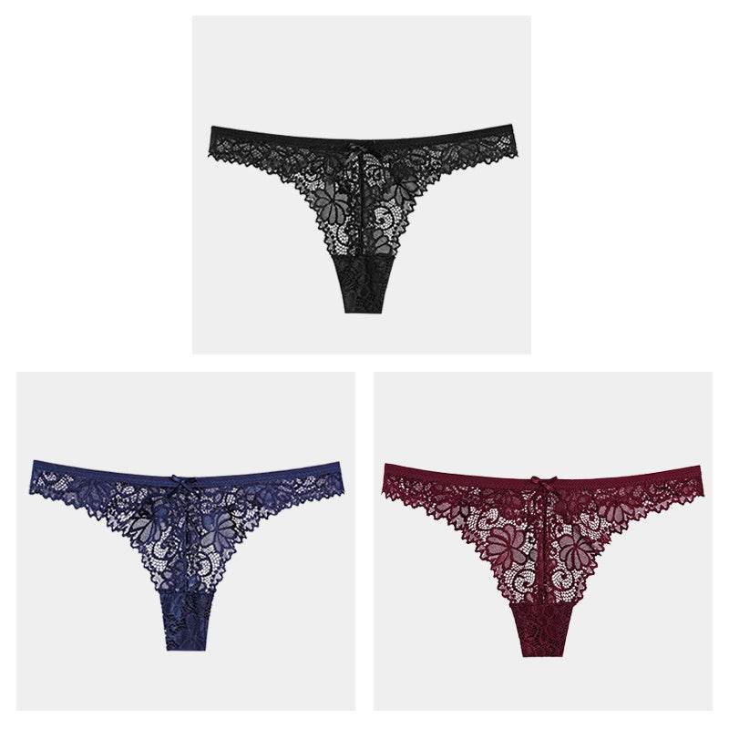 Hollow Transparent Temptation Ladies Thong - Mubimart