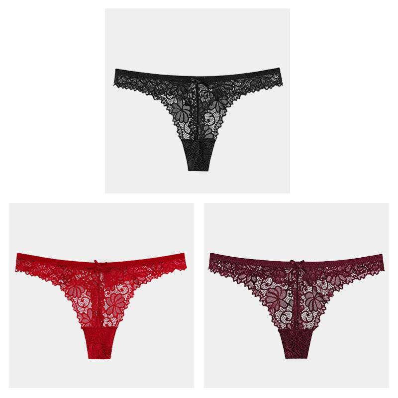 Hollow Transparent Temptation Ladies Thong - Mubimart