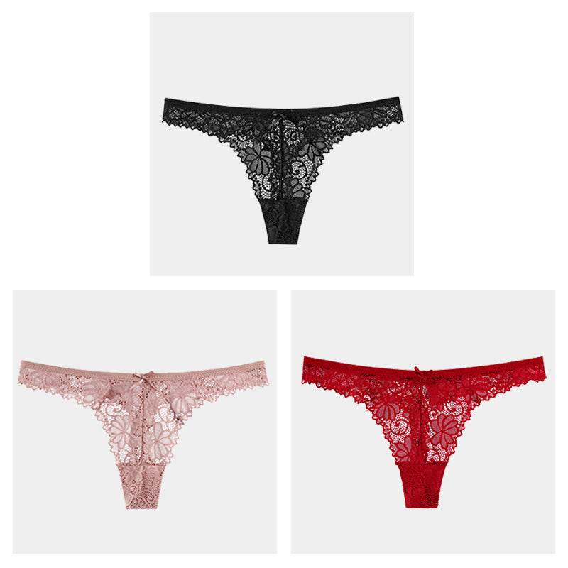 Hollow Transparent Temptation Ladies Thong - Mubimart