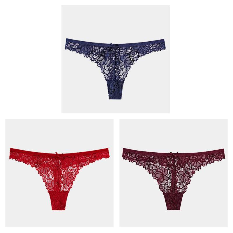 Hollow Transparent Temptation Ladies Thong - Mubimart