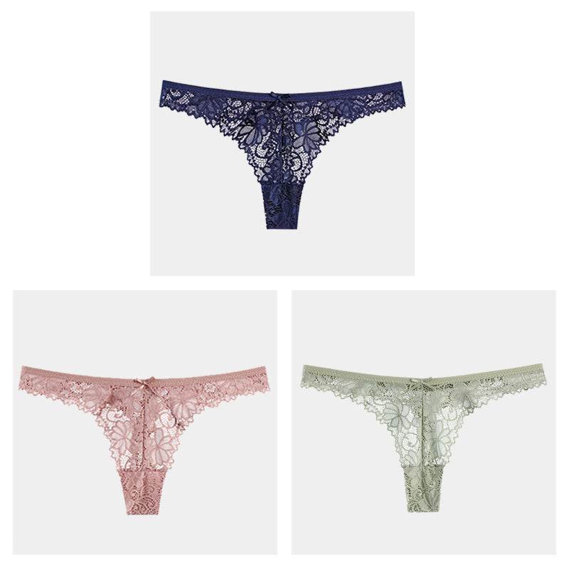 Hollow Transparent Temptation Ladies Thong - Mubimart