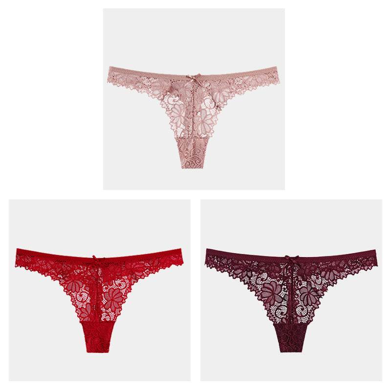 Hollow Transparent Temptation Ladies Thong - Mubimart
