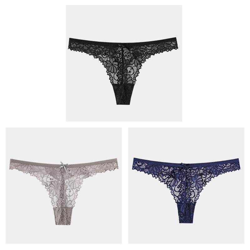 Hollow Transparent Temptation Ladies Thong - Mubimart