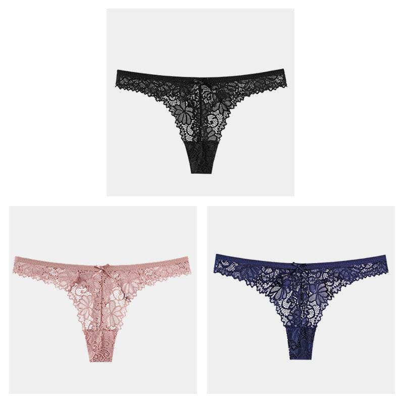 Hollow Transparent Temptation Ladies Thong - Mubimart